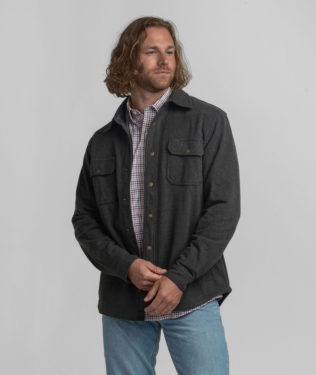 Stretch Twill Shacket