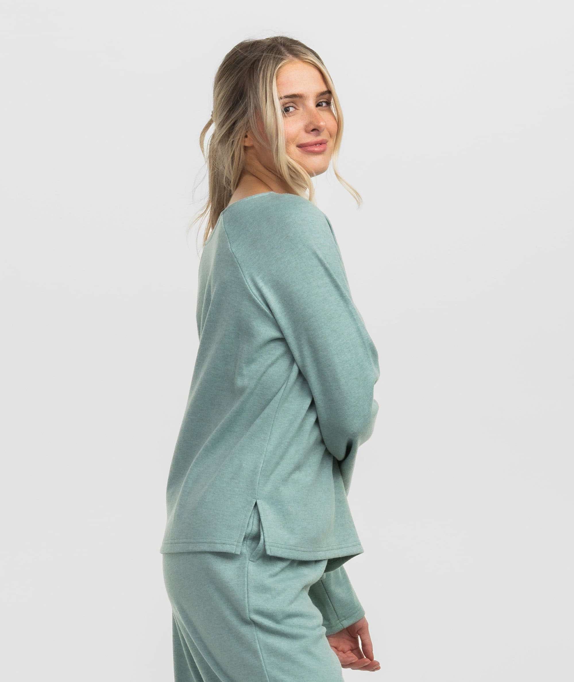 Cozy Cloud Boatneck Top