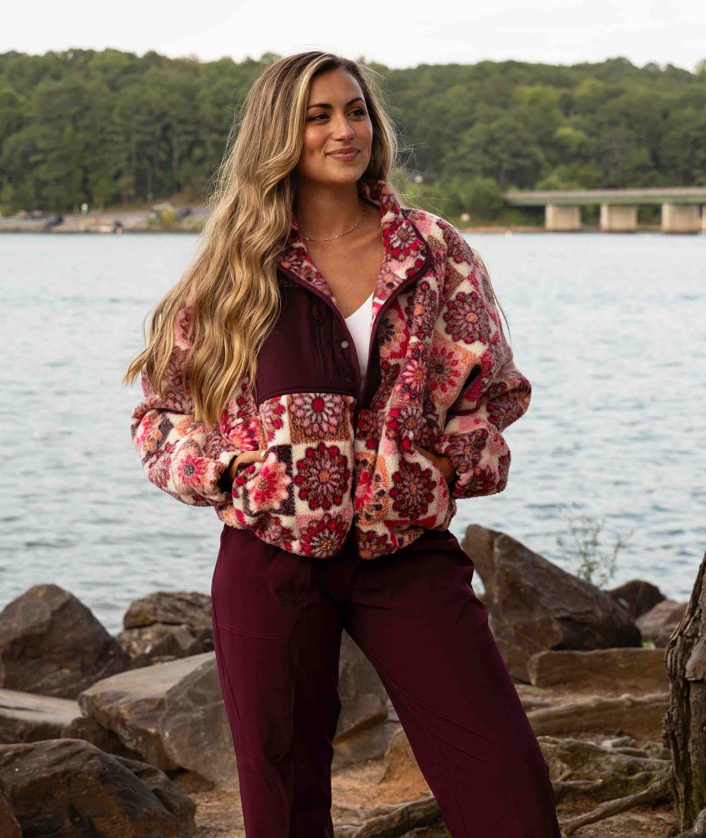 Retro Snap Fleece Jacket