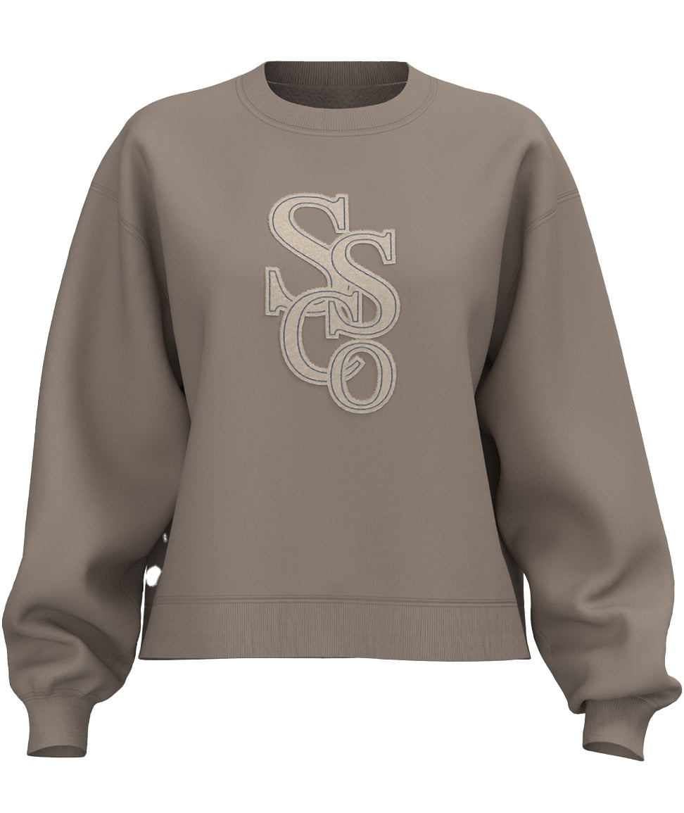 Preppy Front Print Sweatshirt