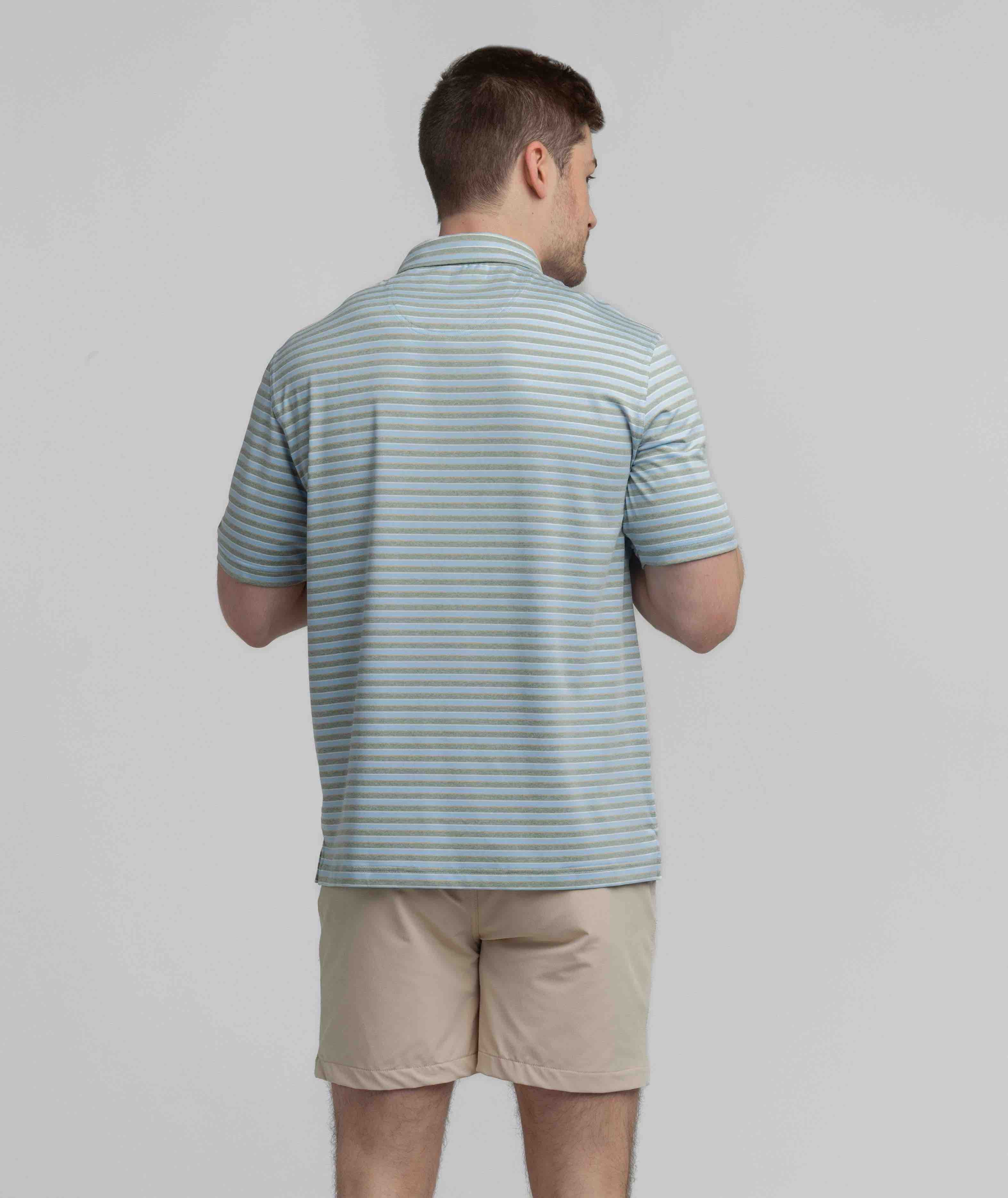 Cahaba Heather Stripe Polo