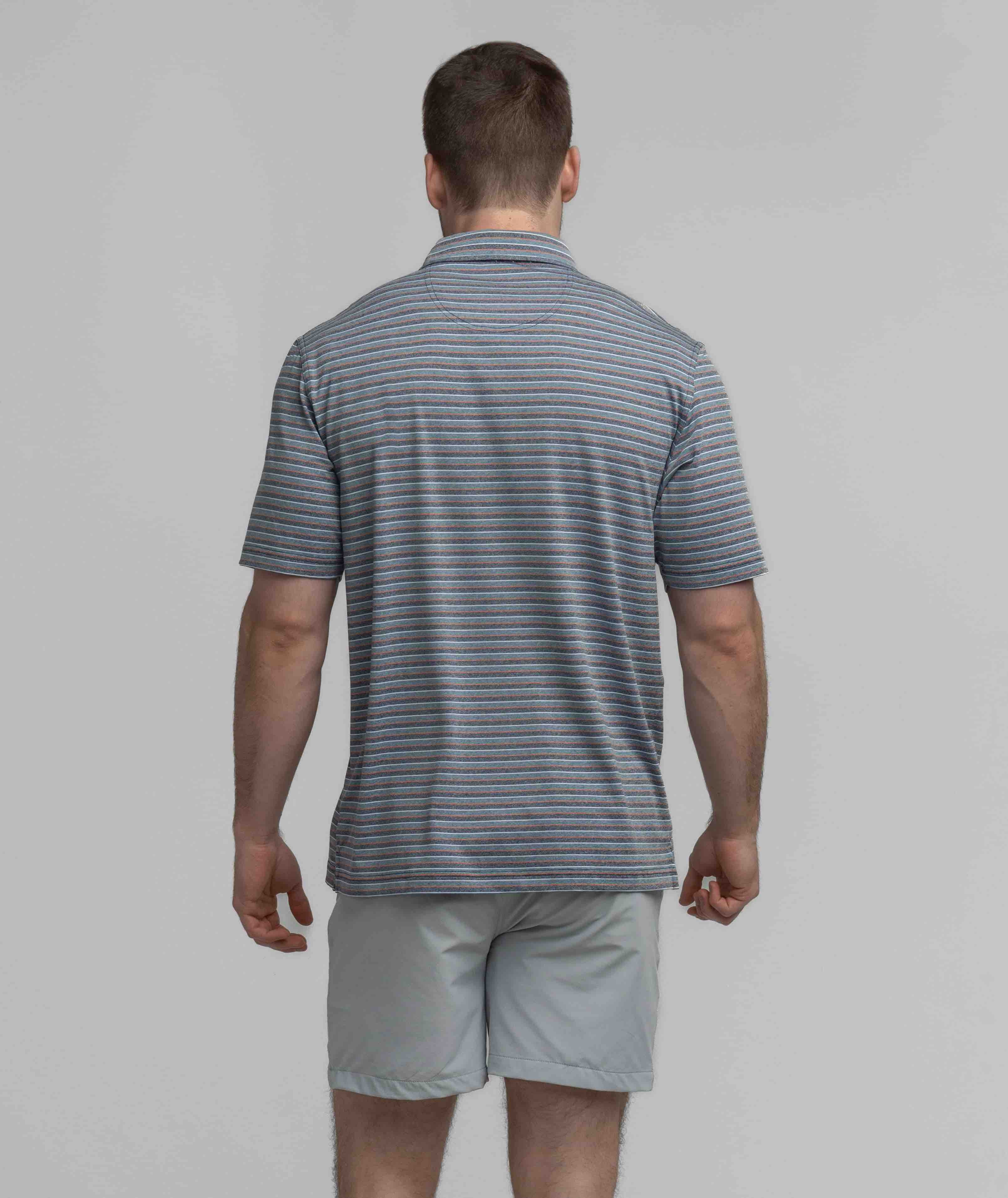 Cahaba Heather Stripe Polo