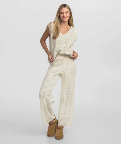 Cable Sweater Pants