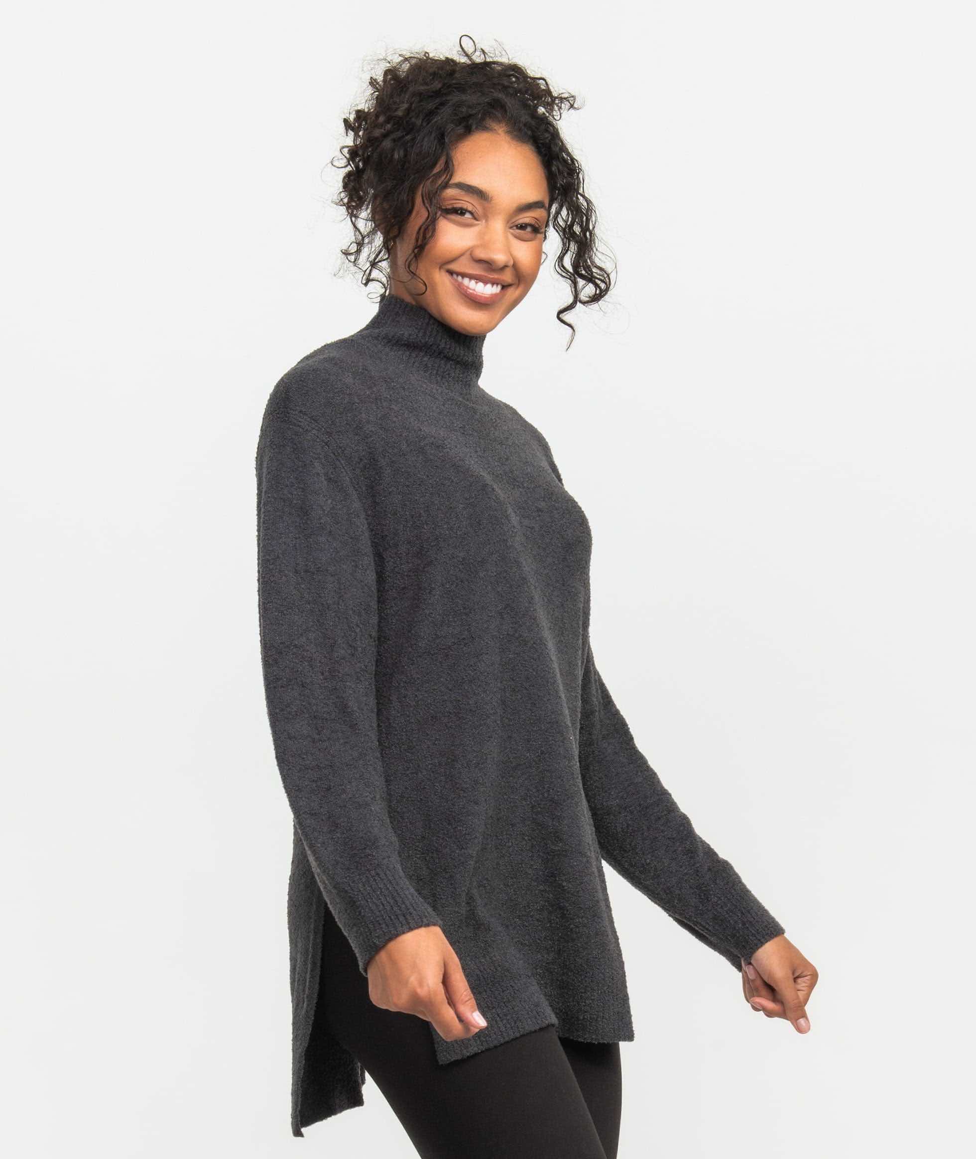 Dreamluxe Notched Turtlneck Sweater
