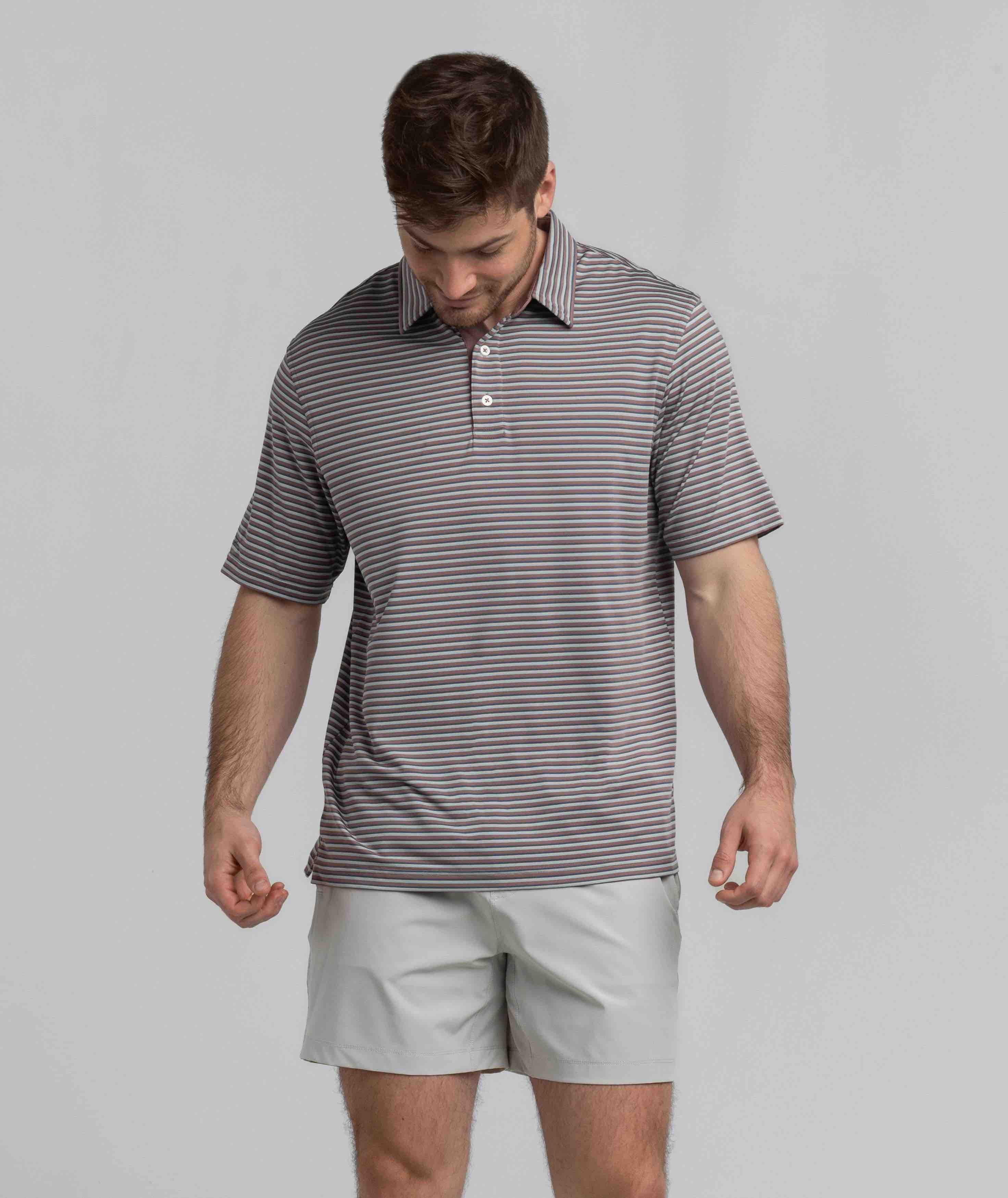 Crestline Stripe Polo