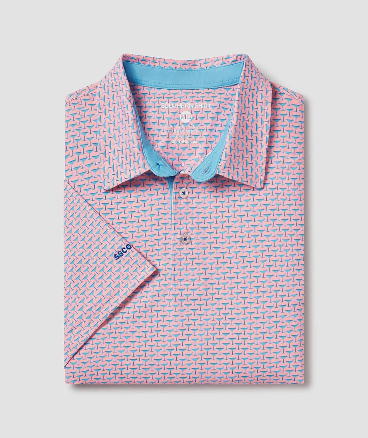 Martini Madness Printed Polo