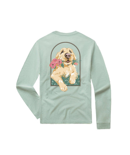 Youth Floral Fetch Tee LS
