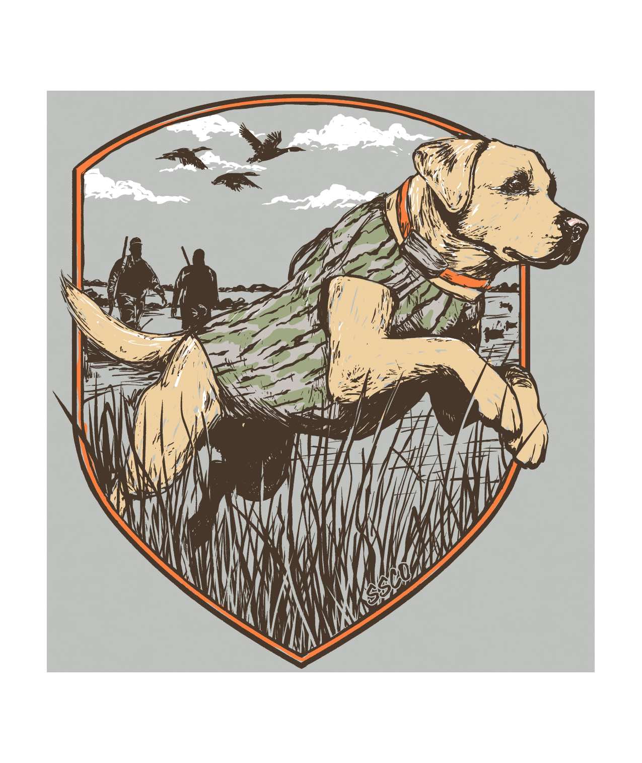 Bayou Retriever Tee LS