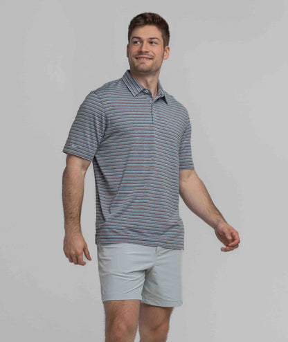 Cahaba Heather Stripe Polo