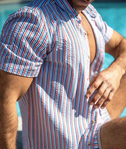 Clubhouse Seersucker Baja Shirt