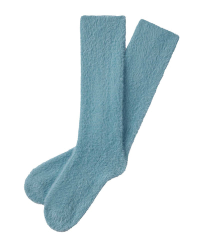 Ribbed Feather Knit Socks